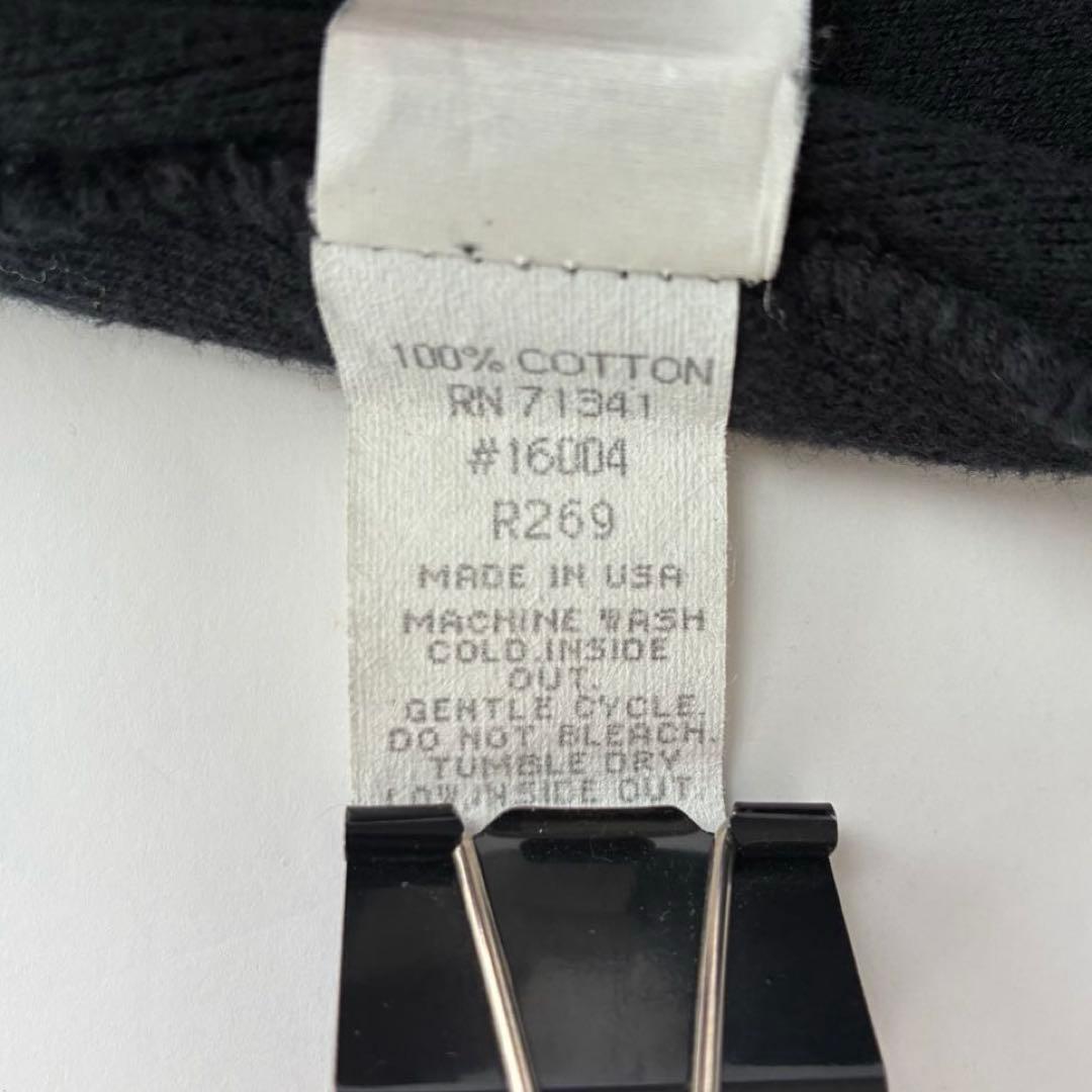 80s USA製 L.L.BEAN ブラック 黒 ハイゲージ コットン セーター