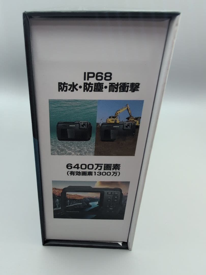 防水デジタルカメラ 4K IP68 Wi-Fi CALSモード 箱付