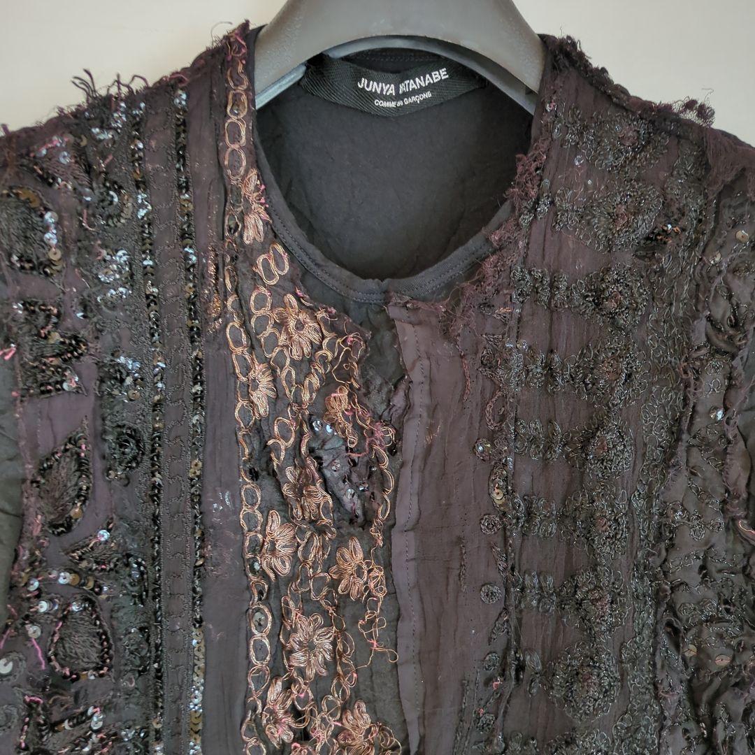 JUNYA WATANABE 2005ss Tシャツ スパンコール　黒