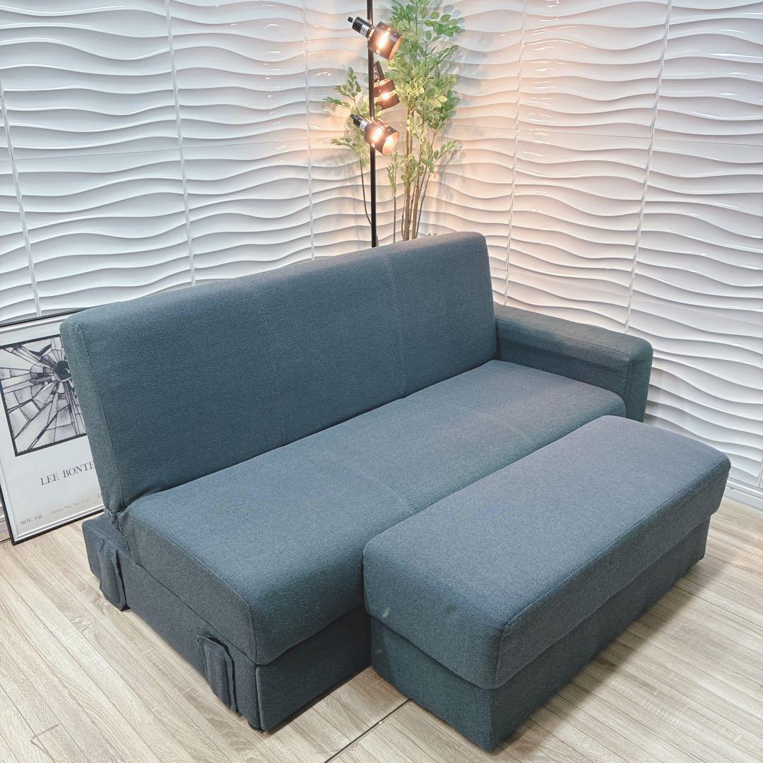 ◇大阪府 神戸市 配達料無料！◇ニトリ◇ソファベッド◇2杯収納付き◇