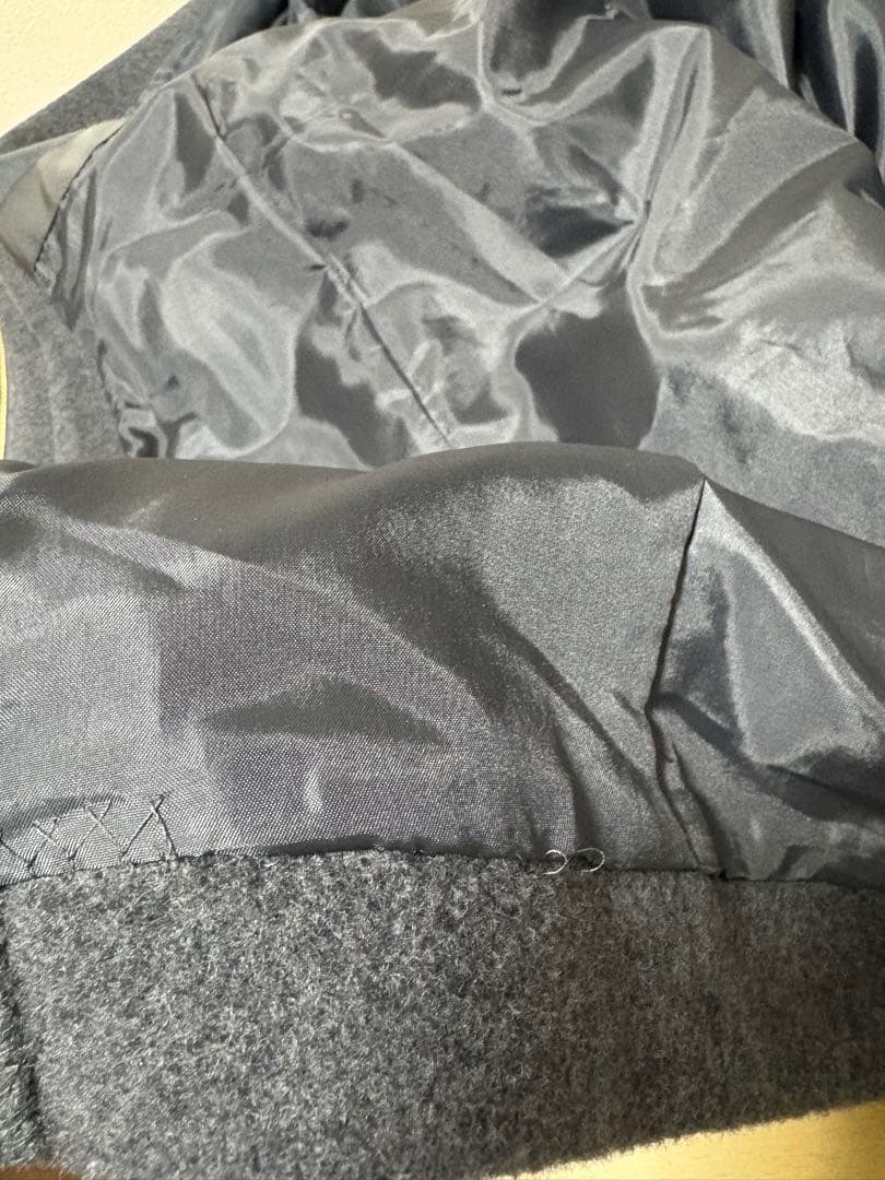 自由区 ❤️ 大きいサイズ46MENCHIウールビーバーフード付きコート☆グレー