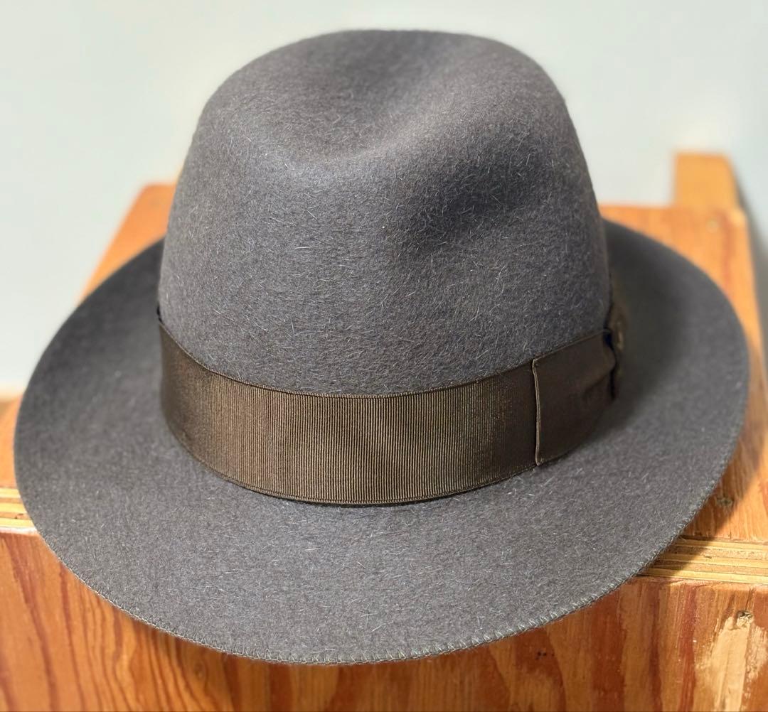 Borsalino トラベラー　58 ボルサリーノ フェルトハット　ベージュ