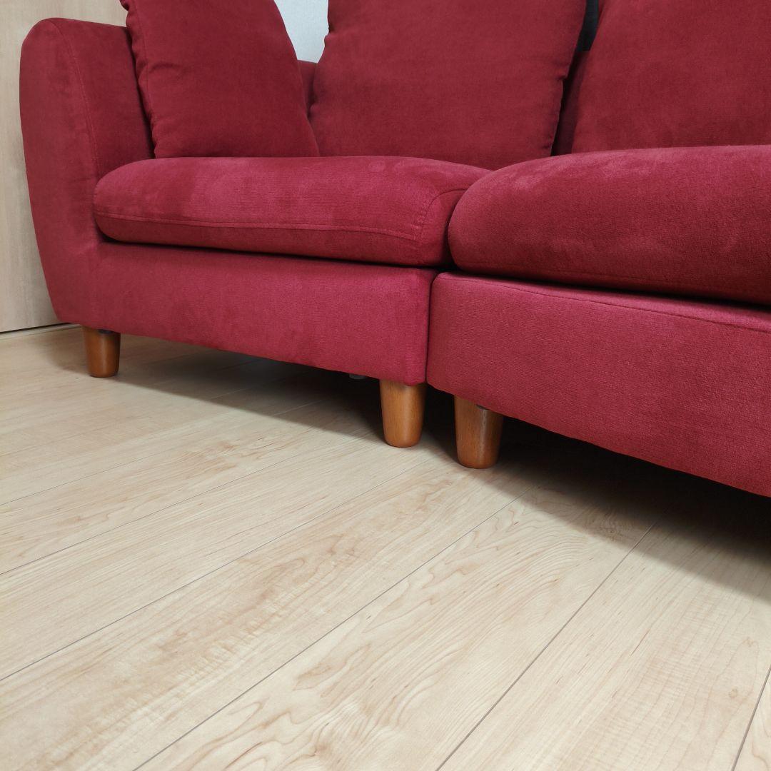 3人掛けソファー レイコージャパン6850 赤