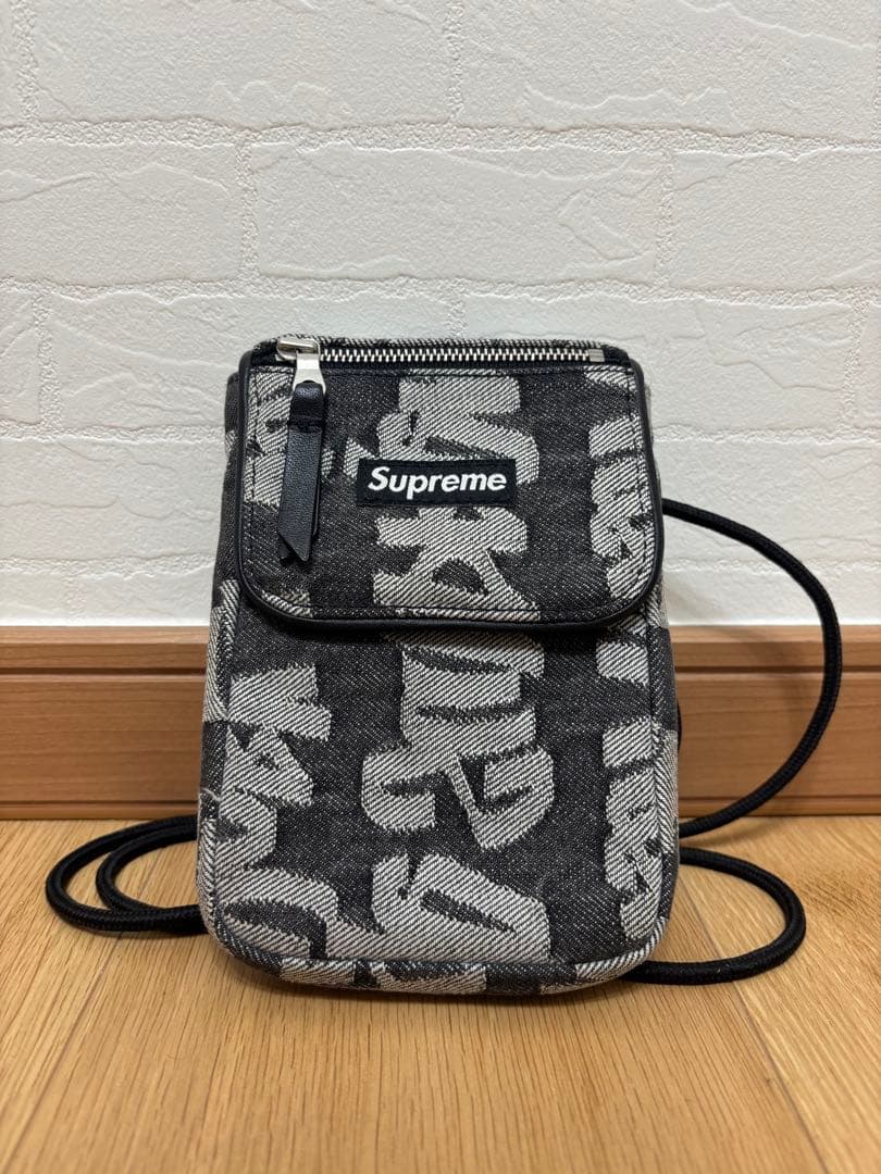 バッグ supreme 22ss Jacquard Denim Neck Pouch