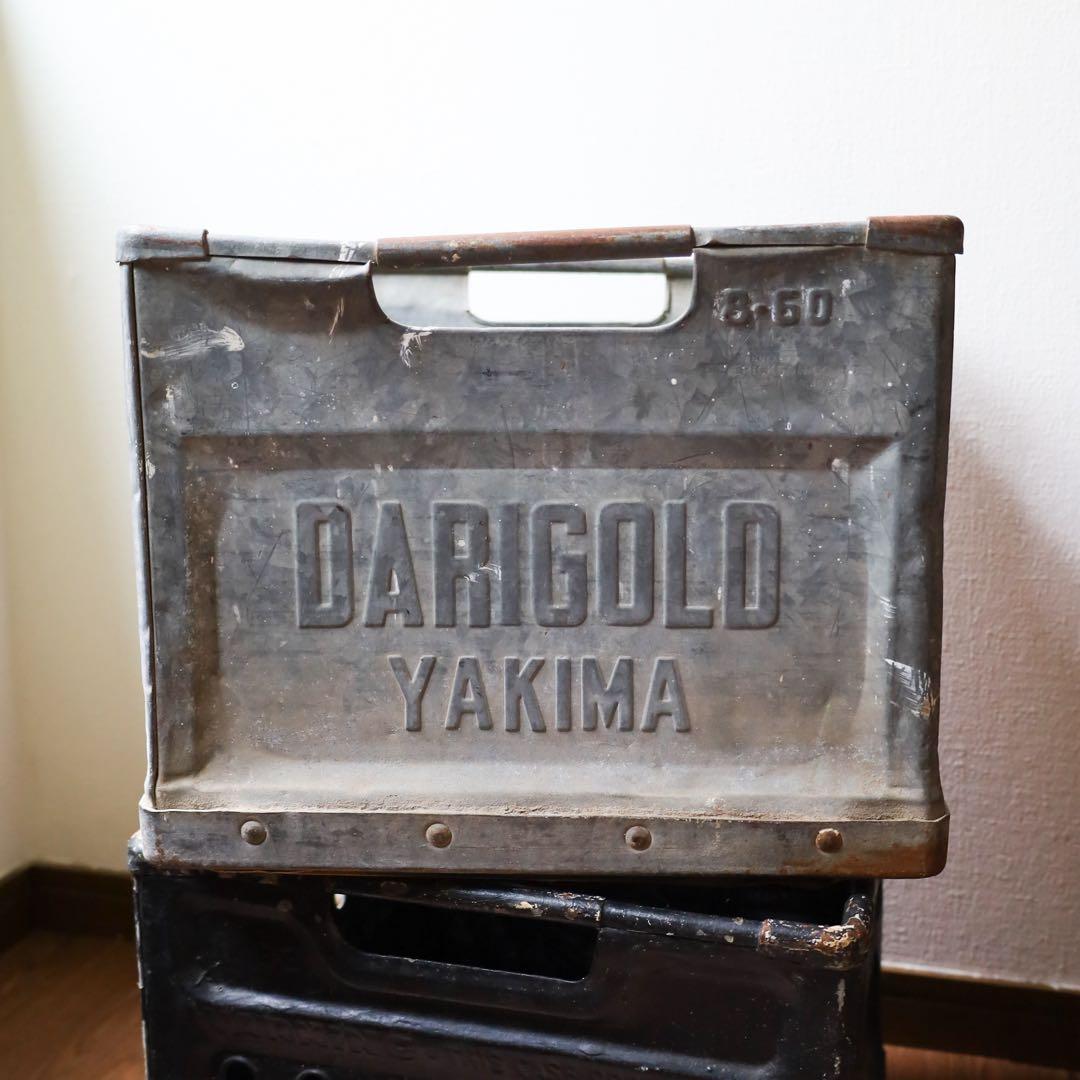 60s ミルククレート メタルボックス 運搬箱 ヴィンテージ アンティーク