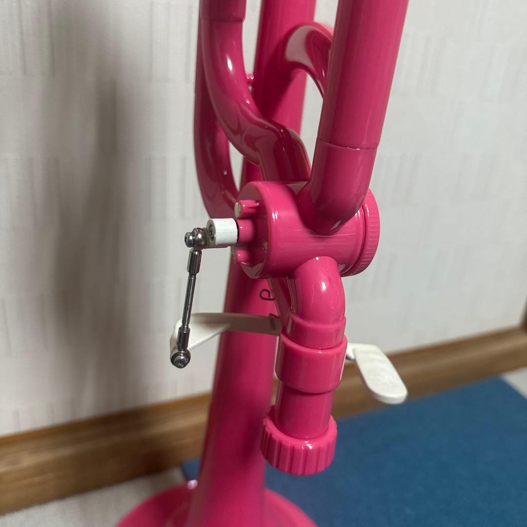 W*d様 トロンボーン プラスチック ピンク＋ケース、オイル 値下げ可能