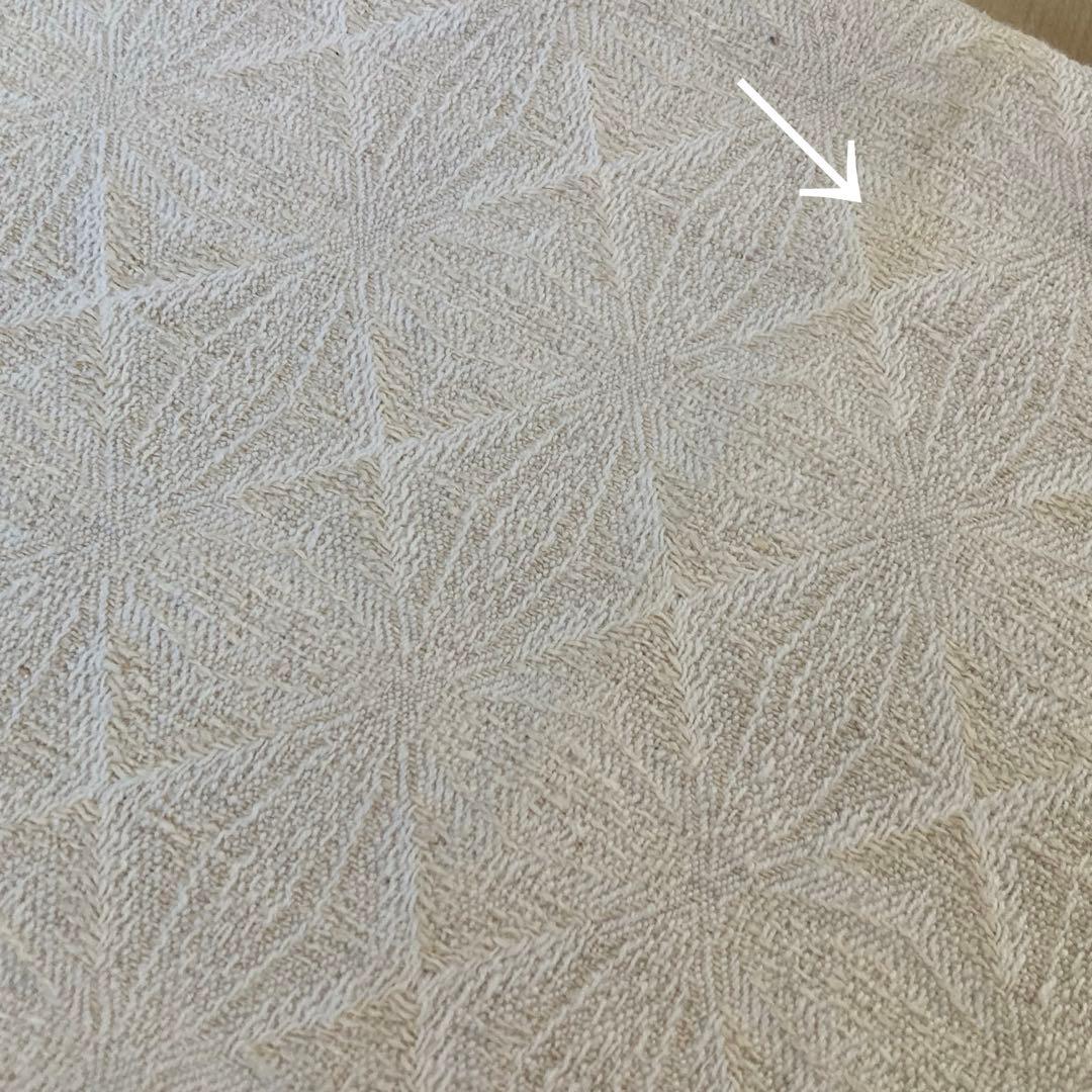 SWC216北欧ヴィンテージ1950s伝統織りリネンのテーブルクロス（特大サイズ