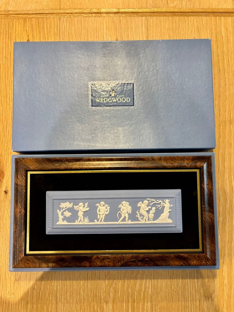  ジャスパー陶板　壁掛　天使の四季