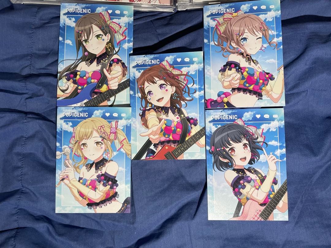 Poppin'Party 「POPIGENIC」 通常盤 キャラクターカード5枚