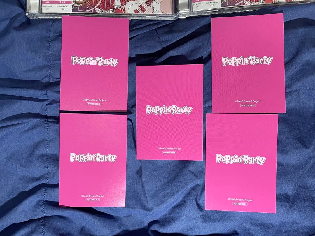 Poppin'Party 「POPIGENIC」 通常盤 キャラクターカード5枚