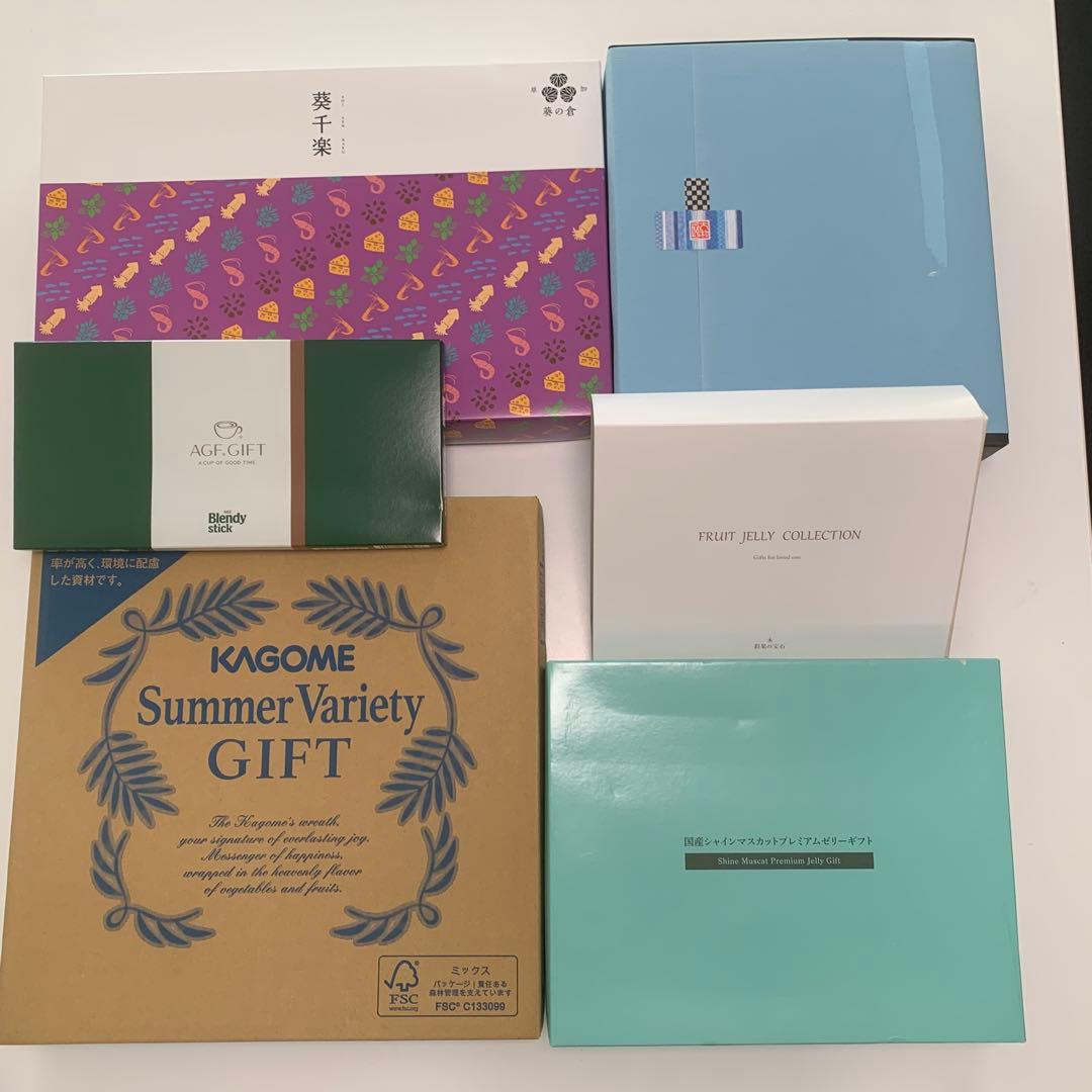 サマーギフト　お中元　６箱まとめ売り　ドリンク多め