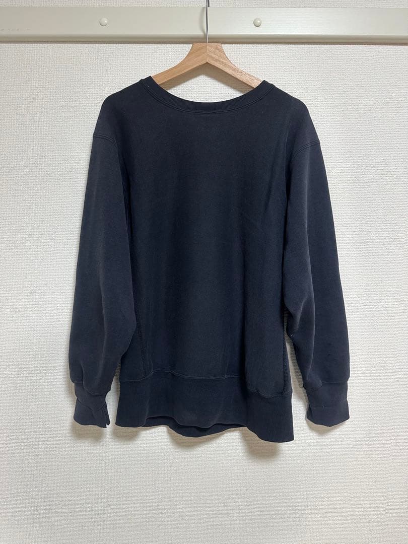 champion リバースウィーブ　ブラック　目あり　USA製　90's
