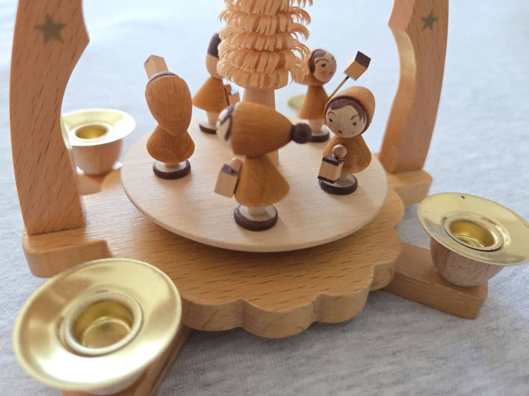 ★良品★ドイツ　クリスマス　ウィンドミル　キャンドル　ザイフェン