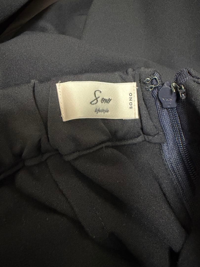 sonoソーノバックパールリボンフワフワ裏起毛パンツ2