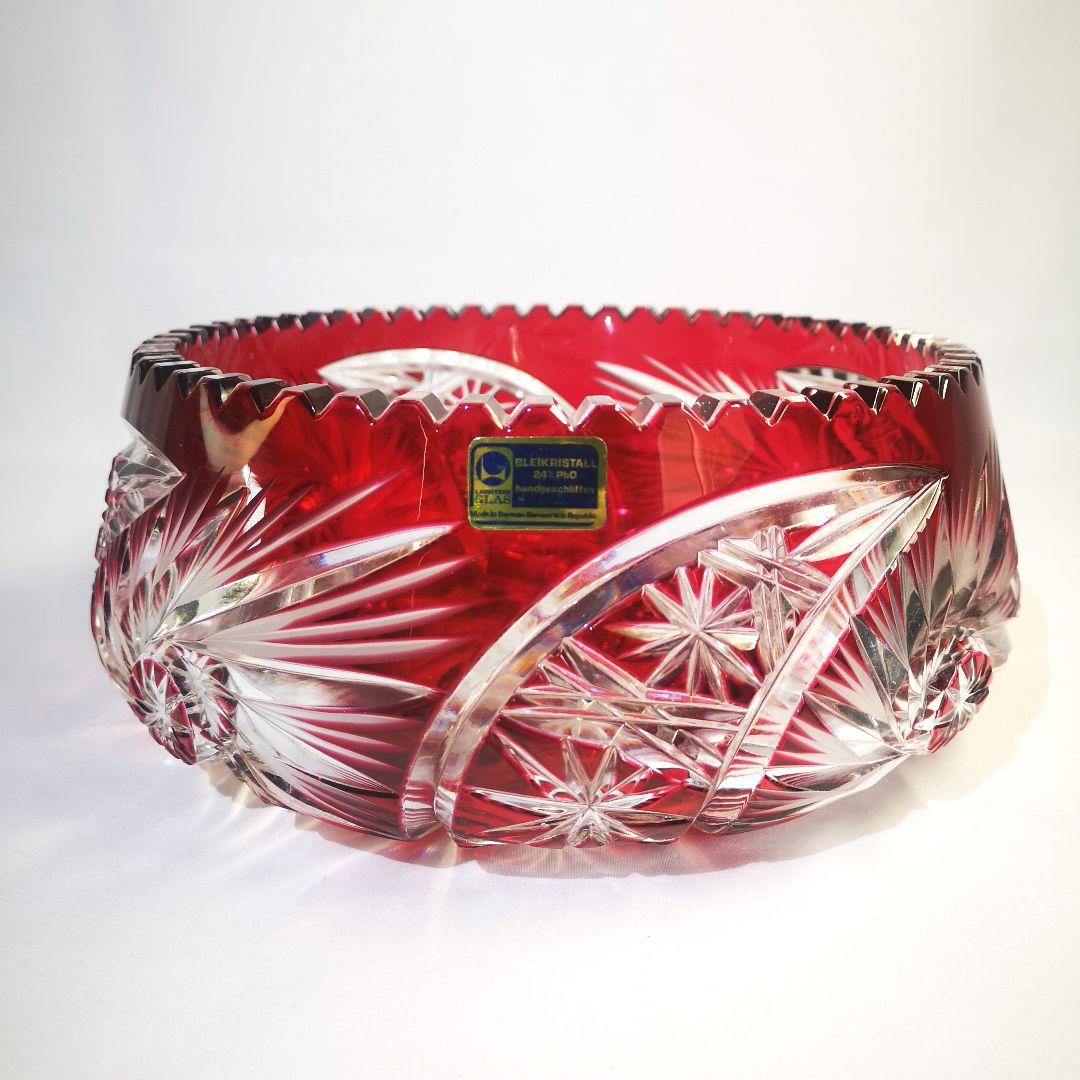 【LAUSITZER GLAS】ラウジッツァー 切子鉢 ボウル ハンドカット
