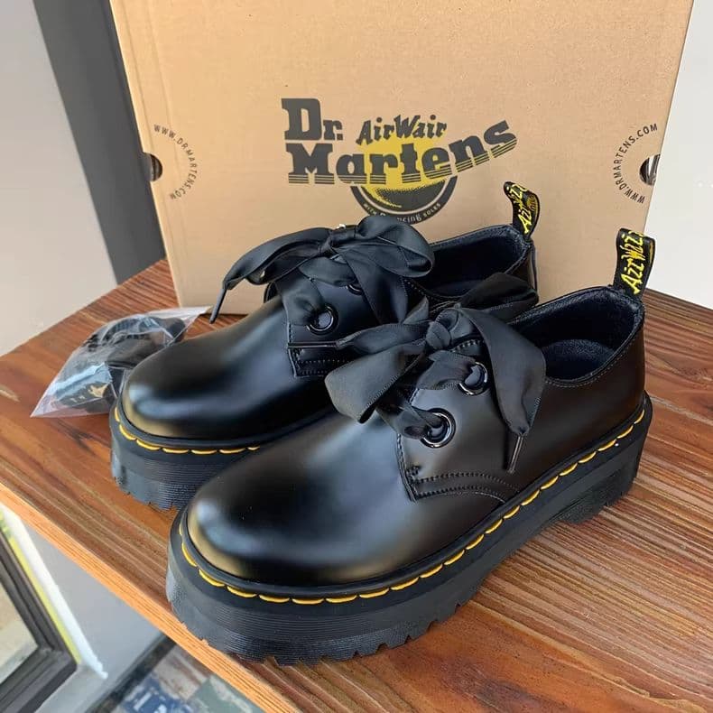 Dr.martens 厚底 2穴 ローカット マーチンブーツ レディース24cm