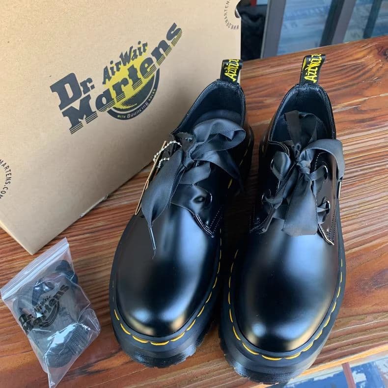 Dr.martens 厚底 2穴 ローカット マーチンブーツ レディース24cm