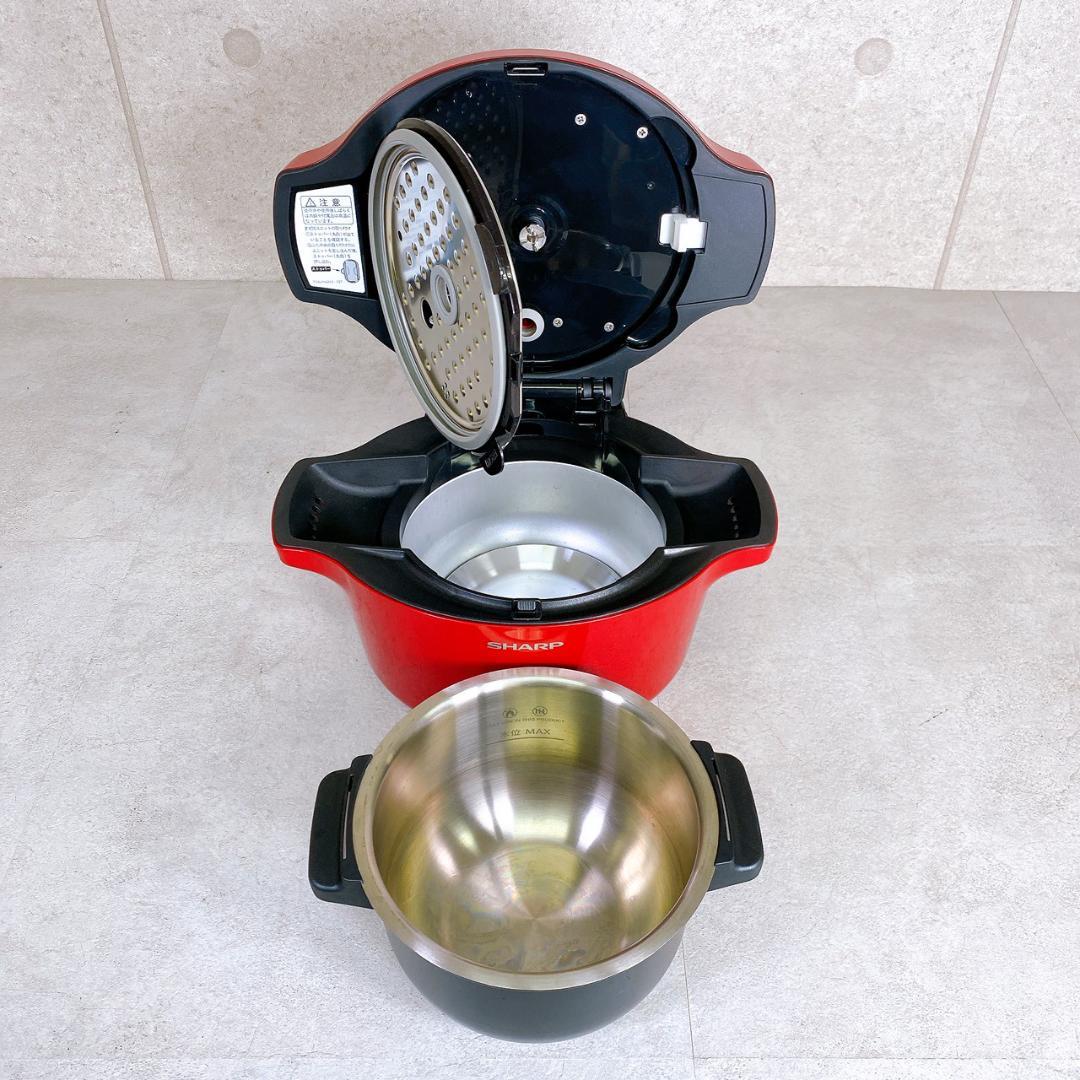 SHARP ヘルシオ ホットクック 水なし自動調理器 KN-HW16E-R