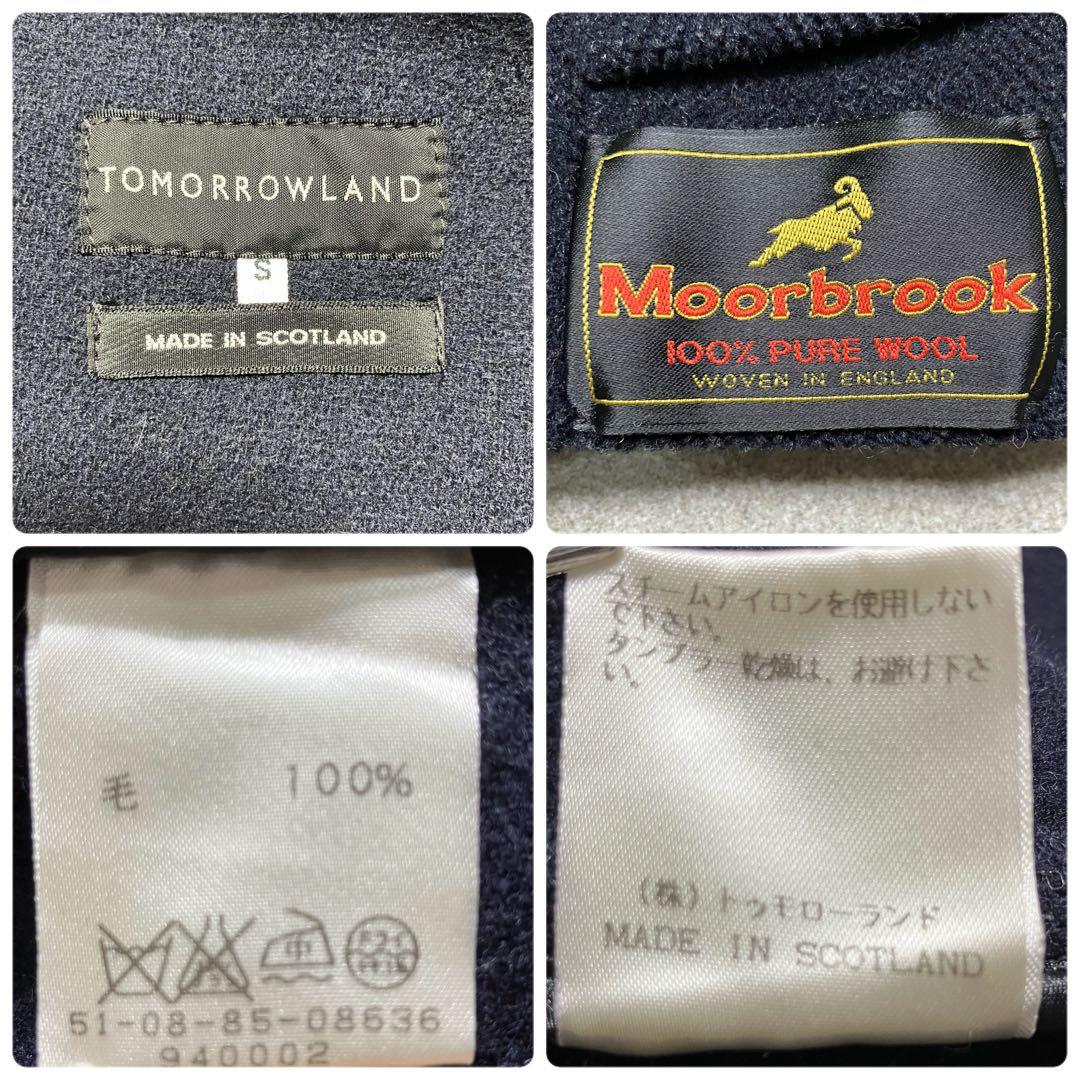 【ムーアブルック✨ヘリンボーン】トゥモローランド ダッフルコート ネイビー
