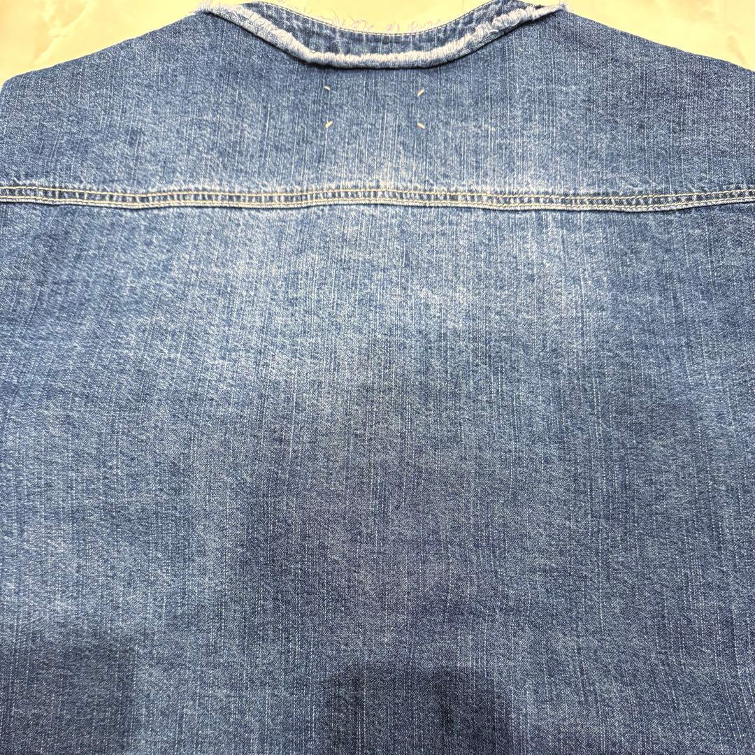 【新品】QTUME クチューム　ダークブルーデニム クロップドジャケット