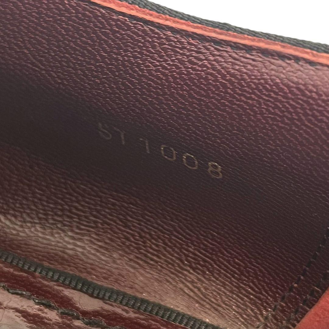 【川越清秀】 ルイヴィトン　ダミエ　ビジネスシューズ　レザー　パンチング