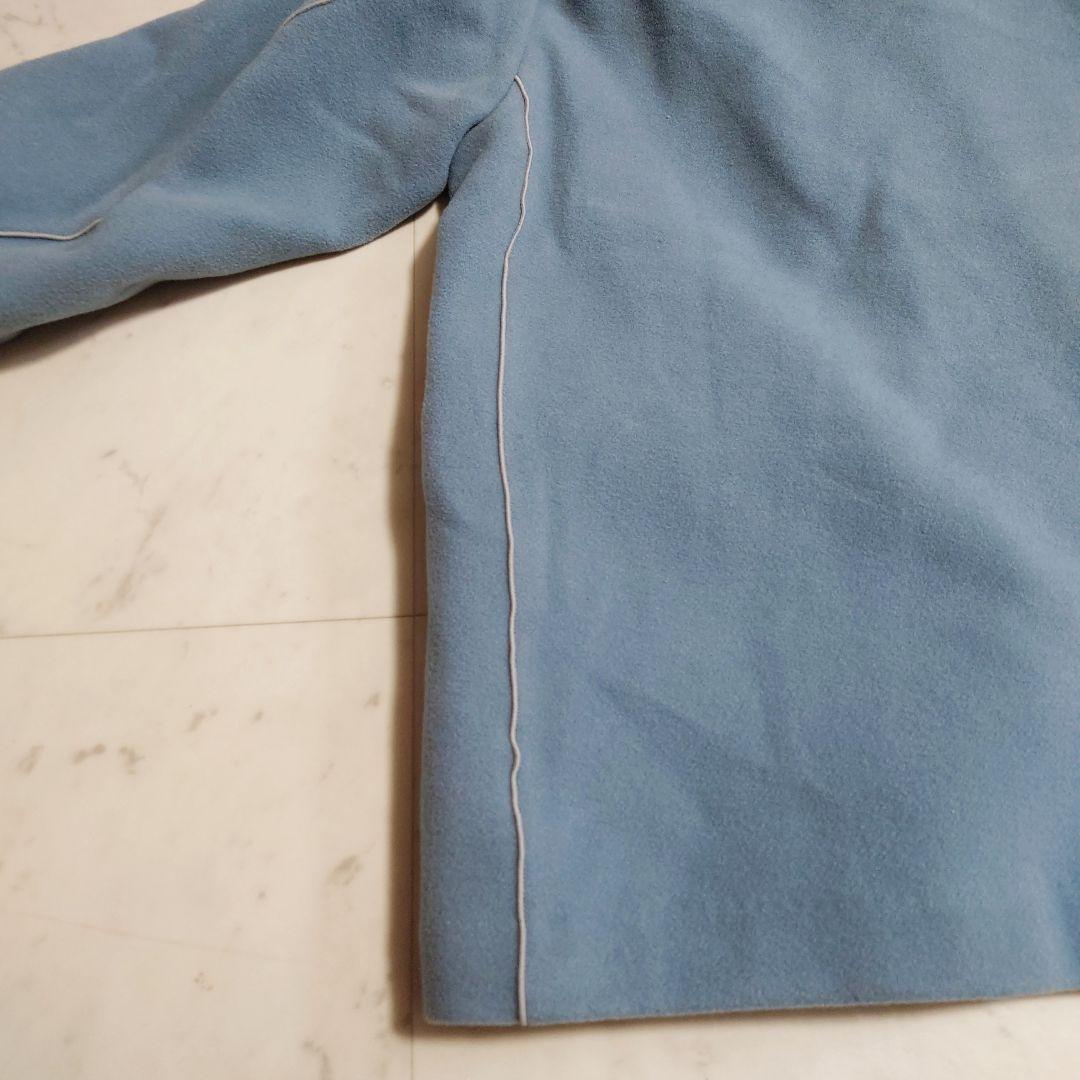 美品♪アメリ ラトーレ バイカラー オーバーサイズ ミディコート サックスブルー