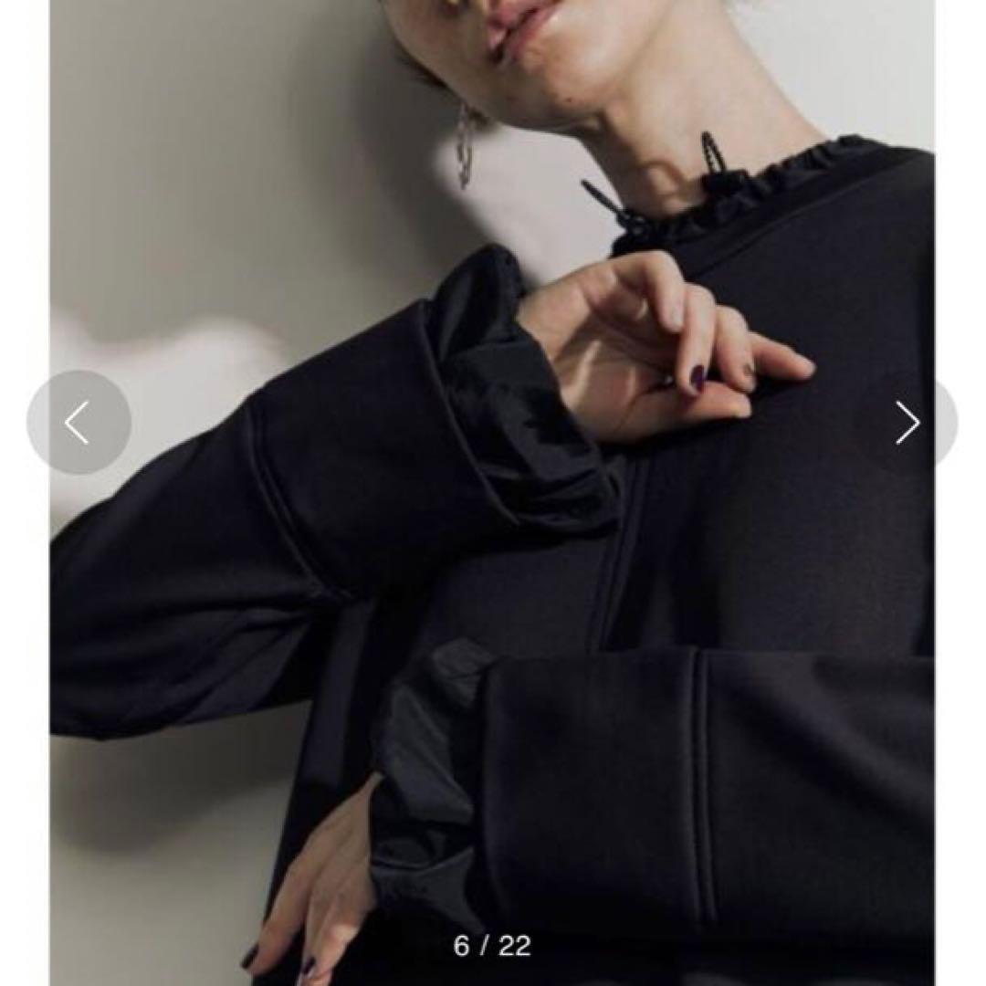 アンスリード　ドローストリングバルーンワンピース　ブラック