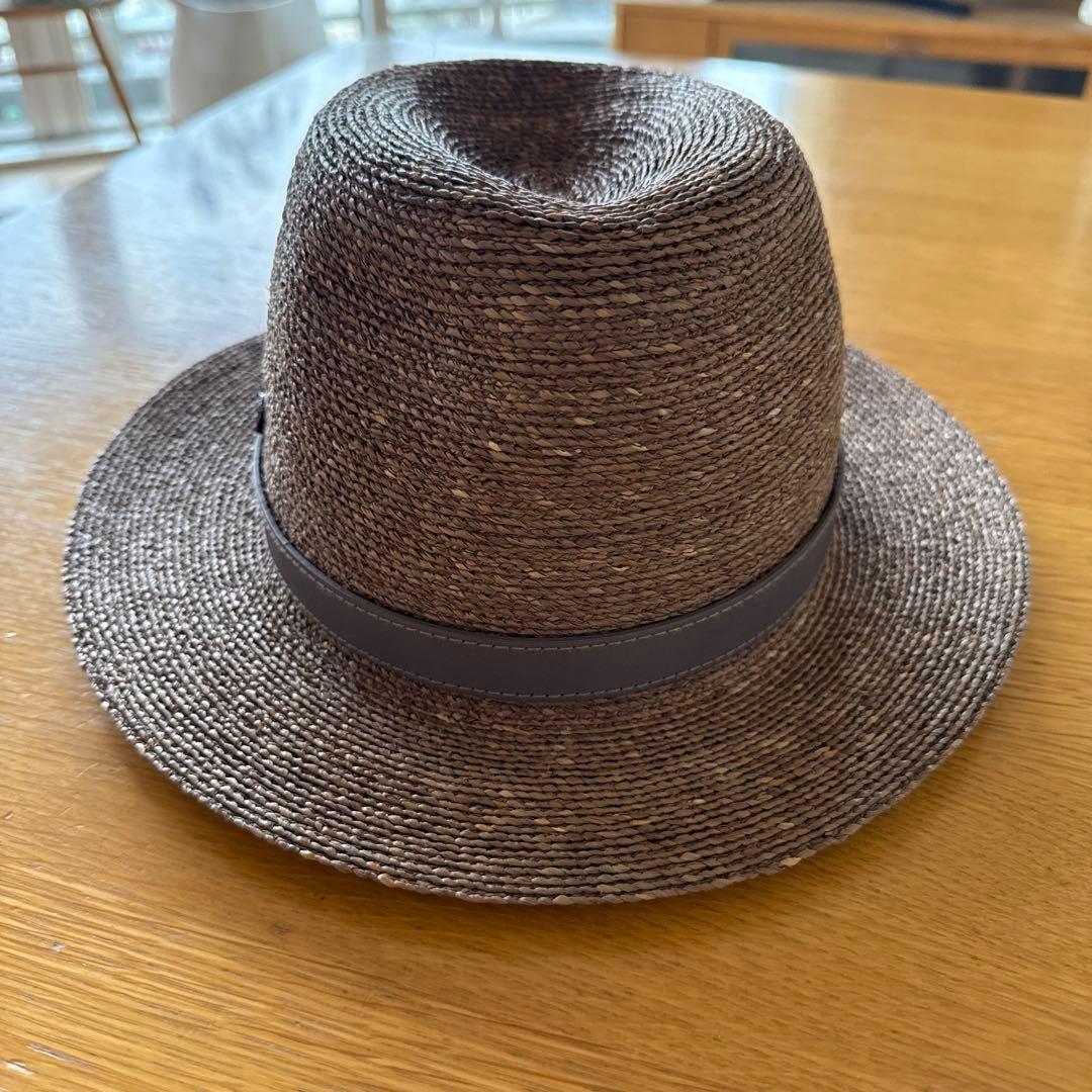 【新品未使用タグ付き】KAMINSKI XY カミンスキー　ラフィアハット　帽子
