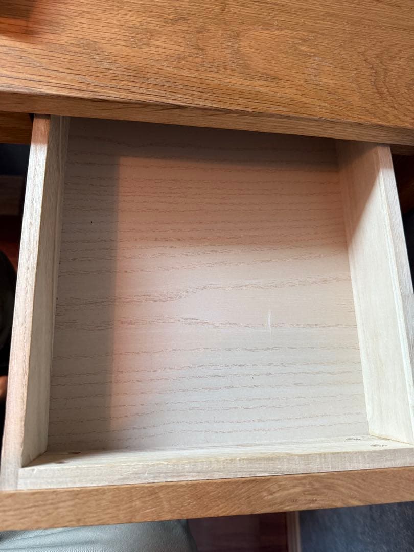 無印良品　オーク材　デスク