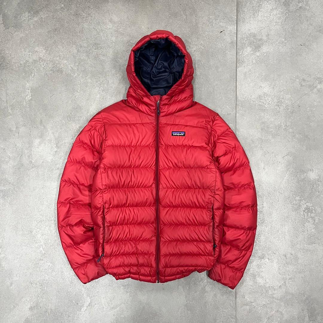 15s Patagonia ハイロフトダウンフーディー 赤　S