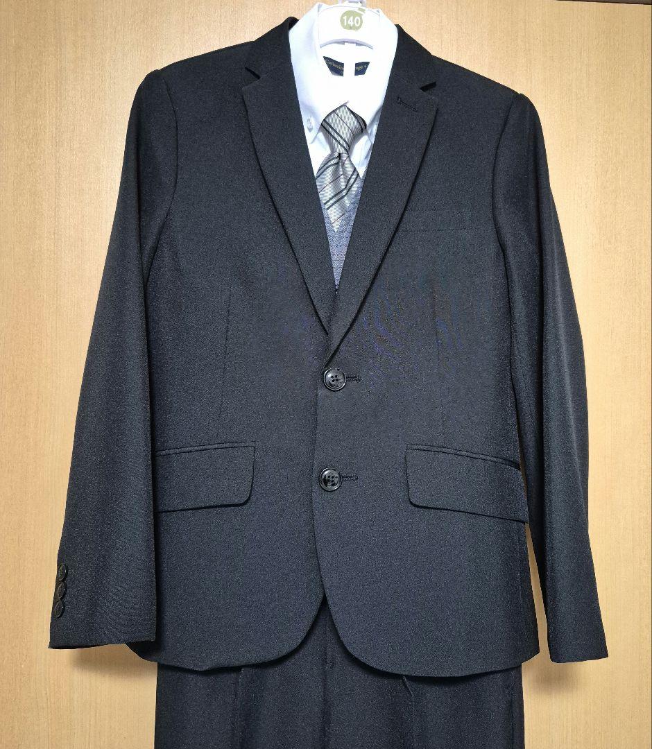 キャサリンコテージ 男の子 140 フォーマル スーツ 卒業式 黒 ★美品★