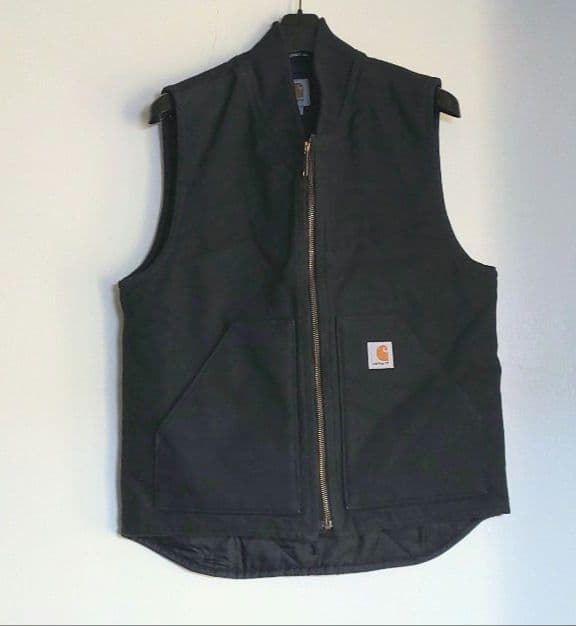 ❒Carhartt ダックベスト【 黒】✨USED美品❴メキ製旧タグ❵