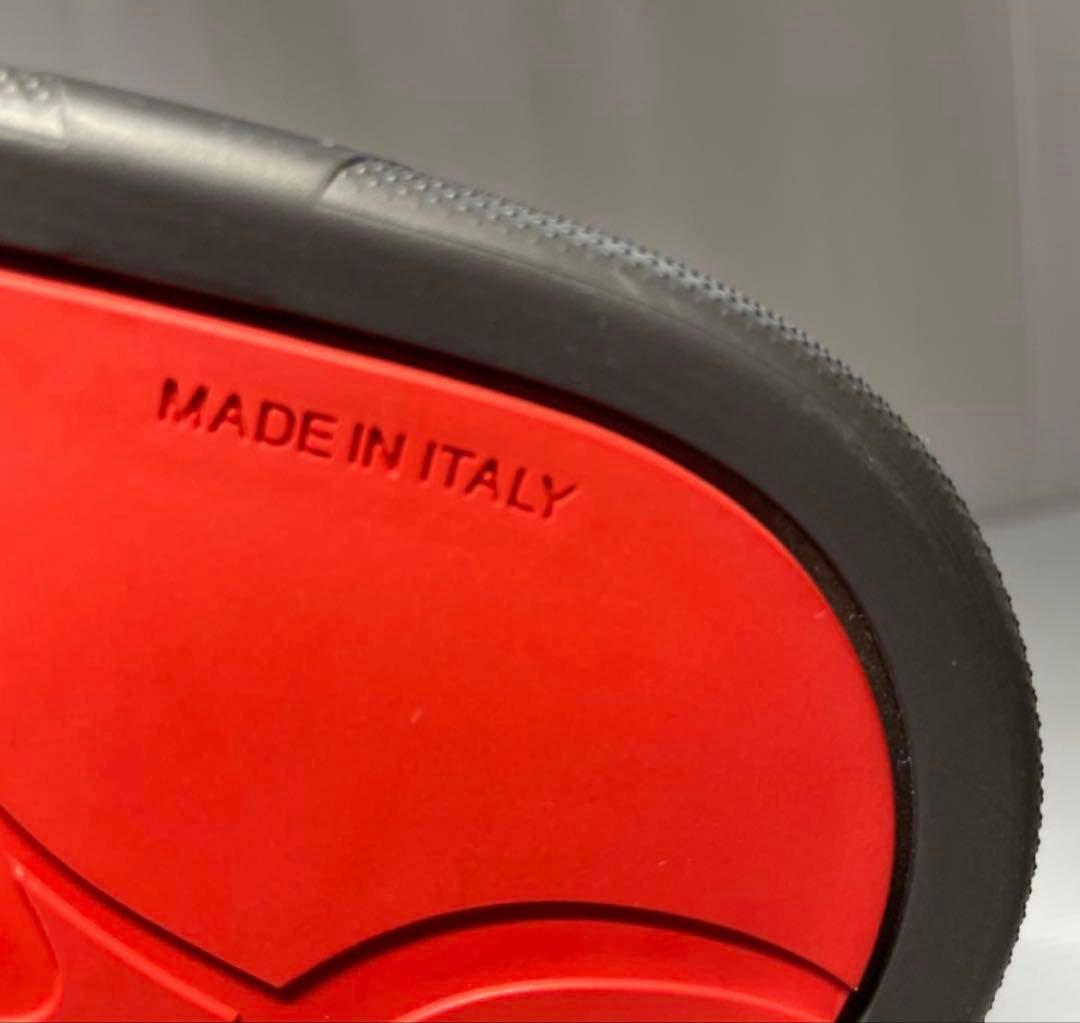 未使用クリスチャンルブタン　スタッズブラックスライドサンダル　42