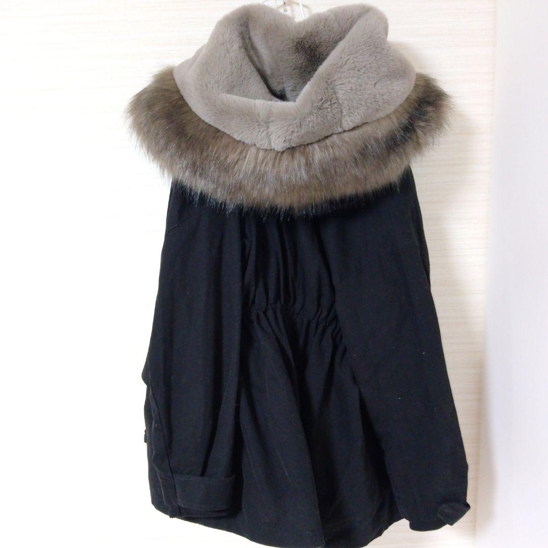 GYDA N3B エコファーアウター　ブラック　黒　完売色　フード　ビッグフード