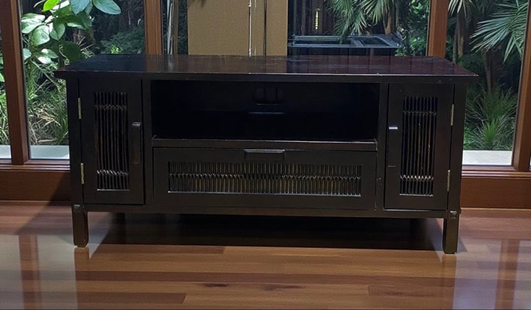 バンブーキャビネット　風通しのよい竹キャビネット　テレビ台　サイドボード