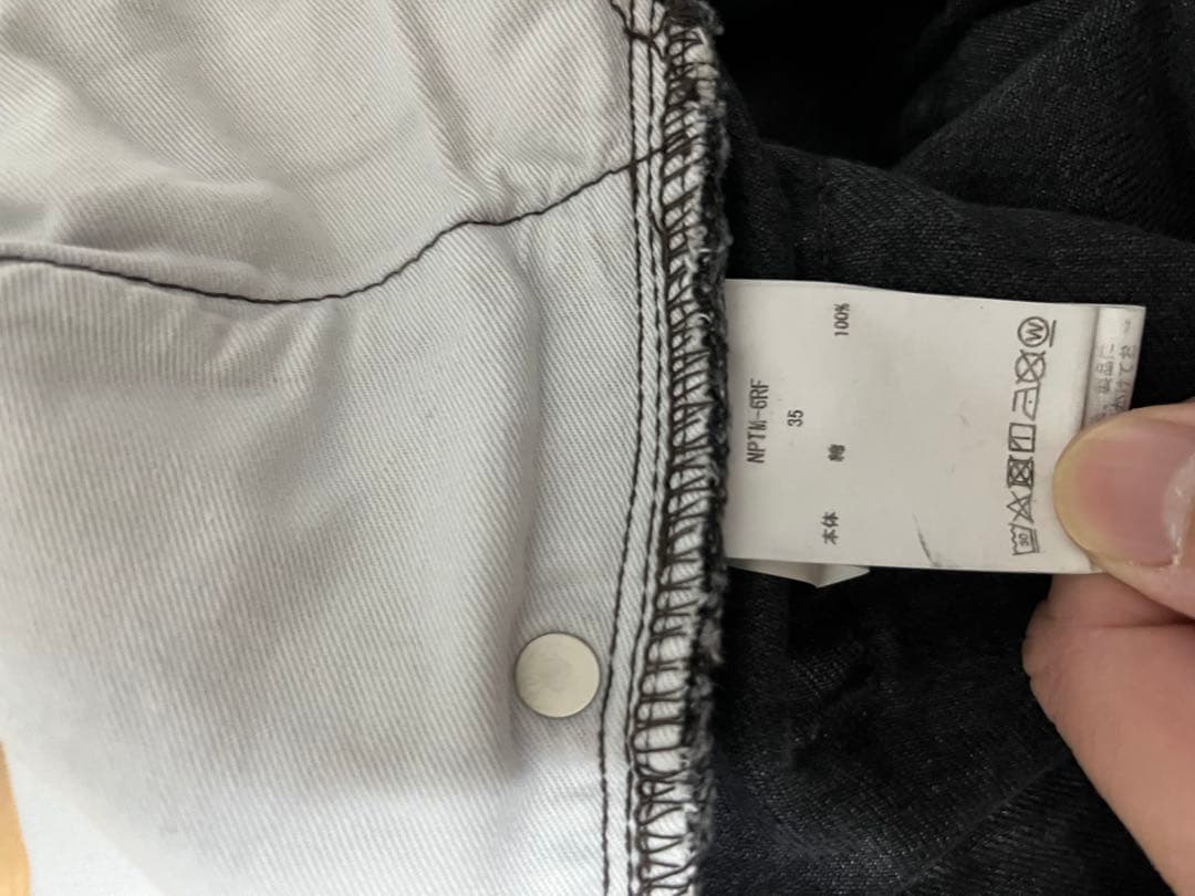 シオタ　バギーパンツ　ブラック　35