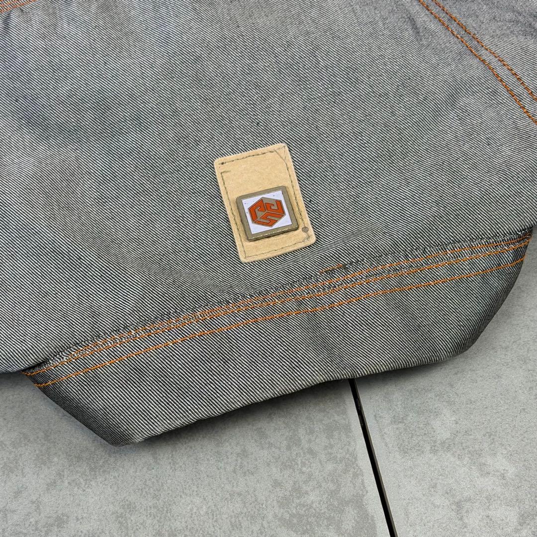 希少 90s SOUTHPOLE オーバーサイズ シルバー デニムジャケット