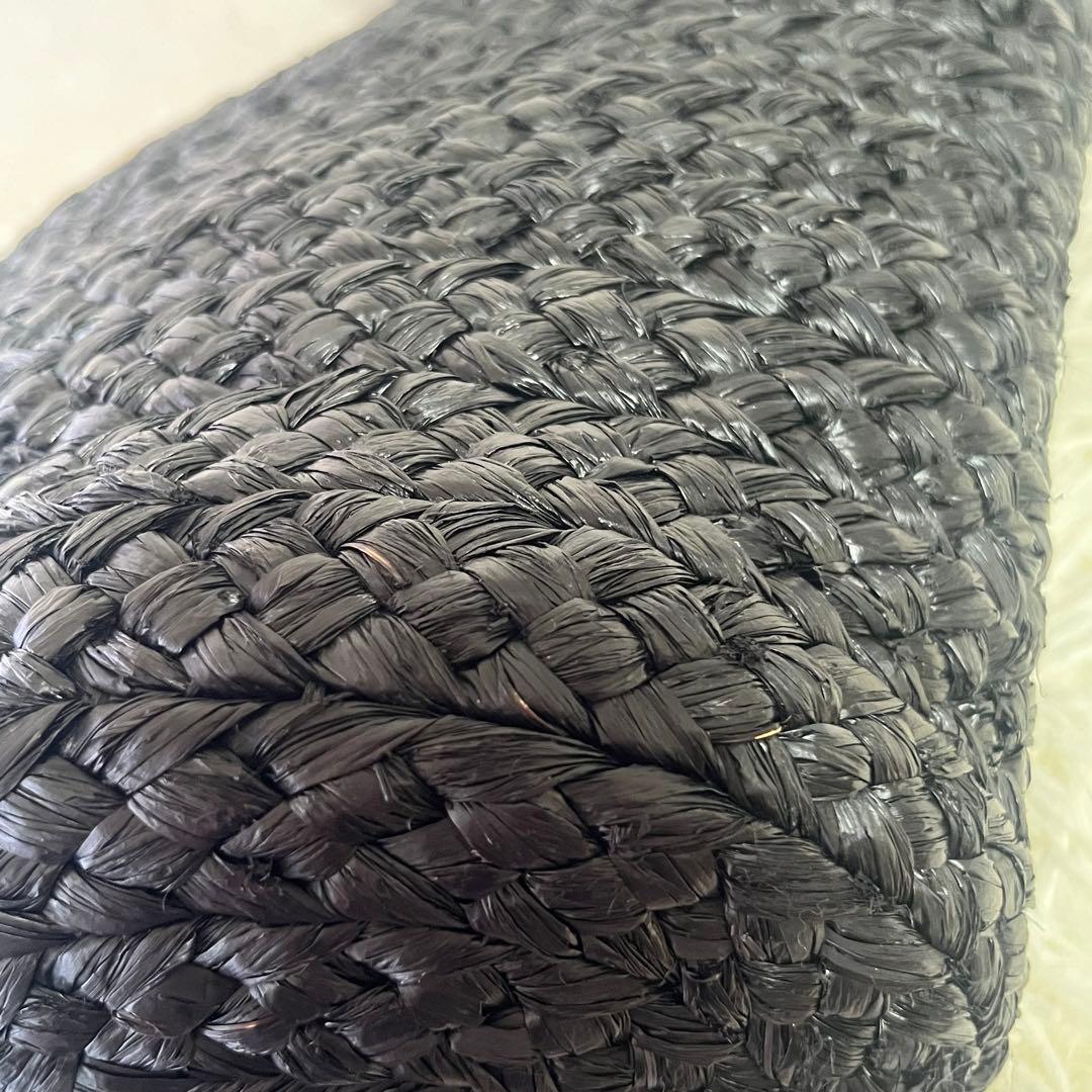 ヘレンカミンスキー　ラフィア　カゴバッグ　Marhianna 黒　トートバッグ