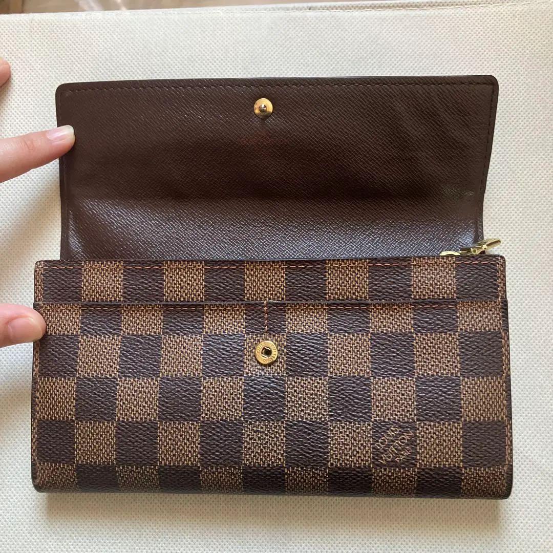 【あーちゃん】ダミエ　長財布　二つ折り