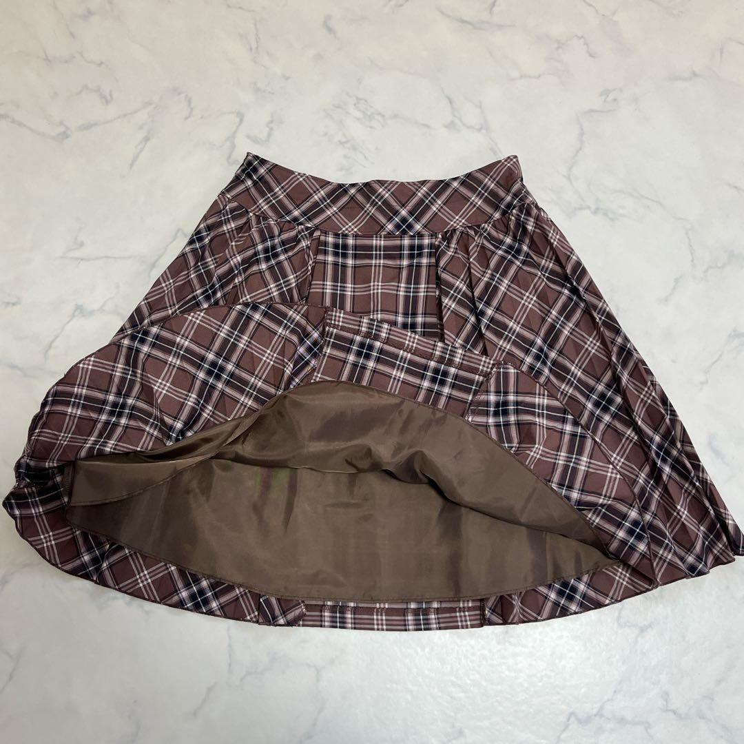 美品 ショパンドゥ 卒服 160 フォーマルスーツ ブラウンチェック ブレザー