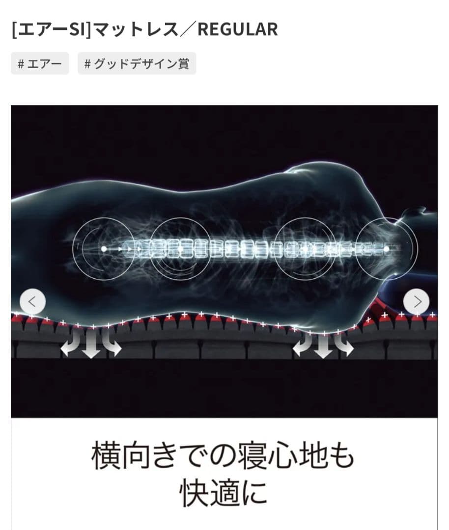 【匿名配送】Air SI シングルマットレス　レギュラー　東京西川