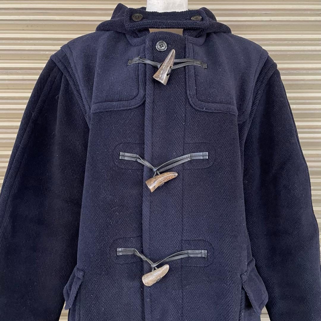 日本製 ニューヨーカー 英国製生地 ムーアブルック ダッフルコート ヘリンボーン