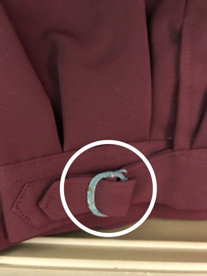 ⭐︎日本製⭐︎三つボタンニッカ【エンジ】17本