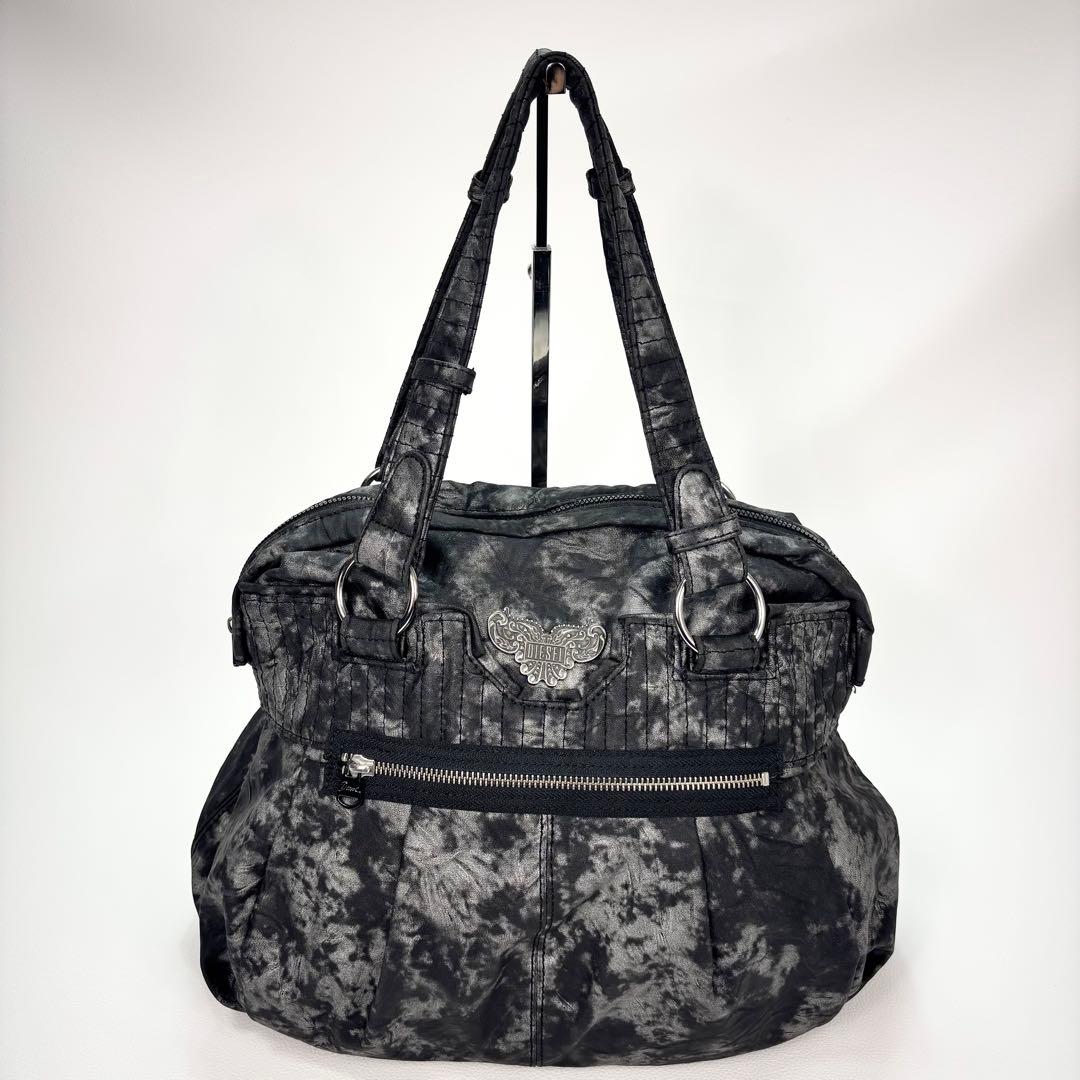 極美品✨ディーゼル カモフラ Y2Kボストン ハンドバッグ archive