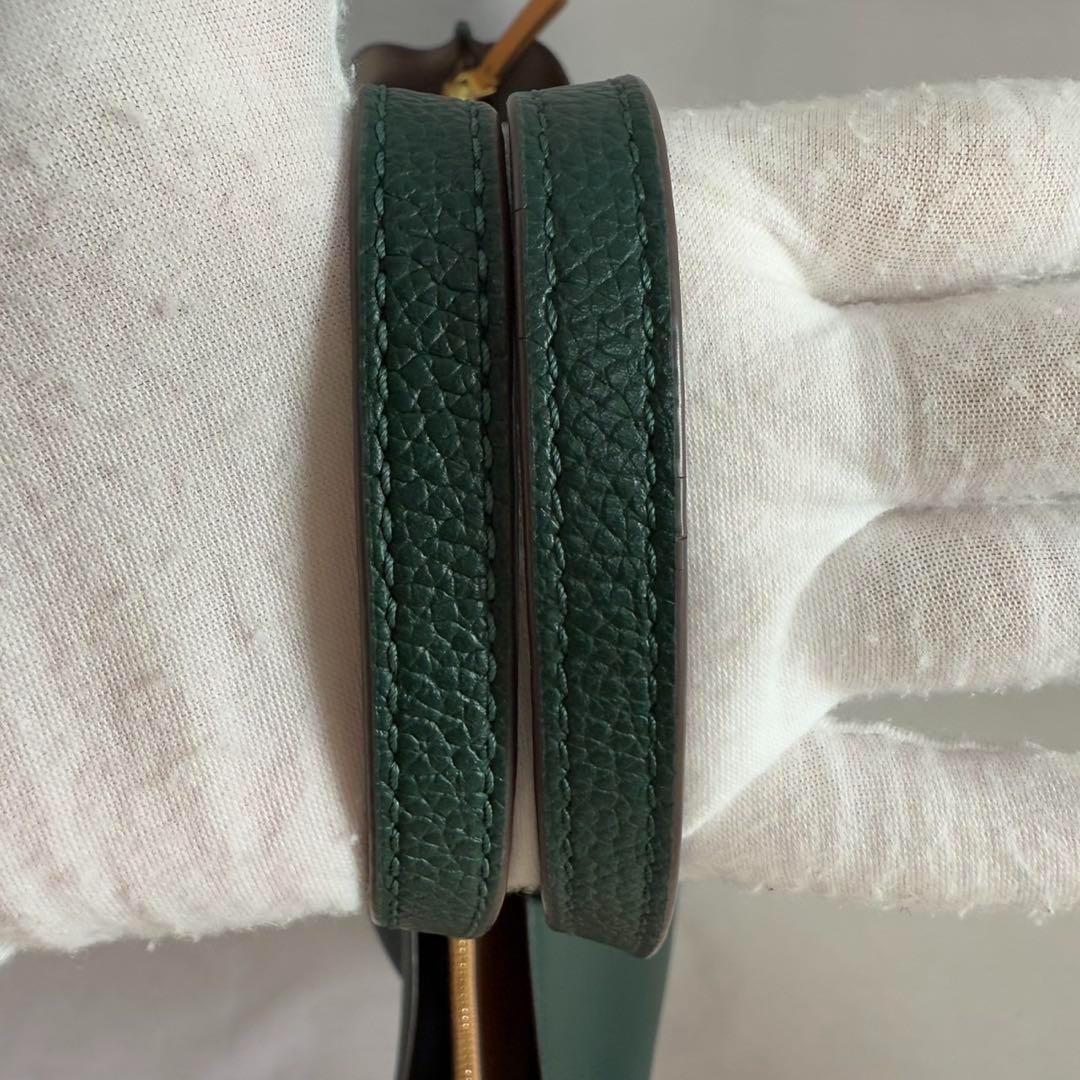 【新品同様】トリーバーチ ペリー トートバッグ レザー 肩掛け A4可 緑