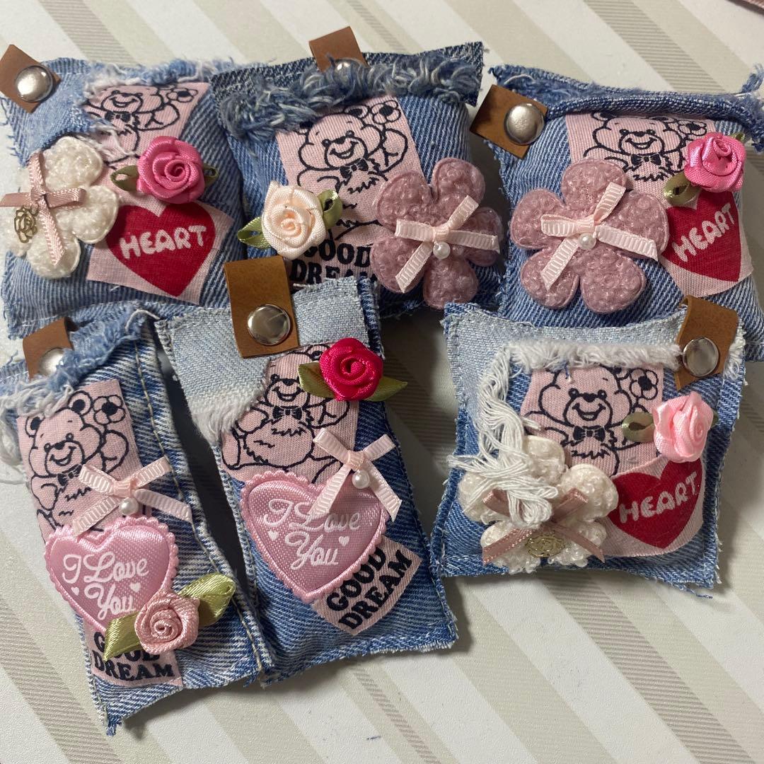 いちごパフェ★デニムリメイクチャーム★お取り置き