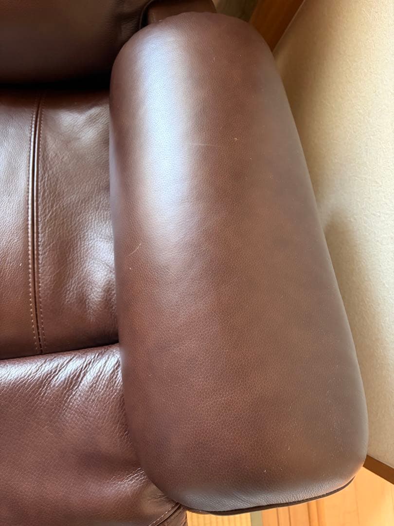 NITORI ニトリ リクライニングソファ 1人掛け レザー ブラウン