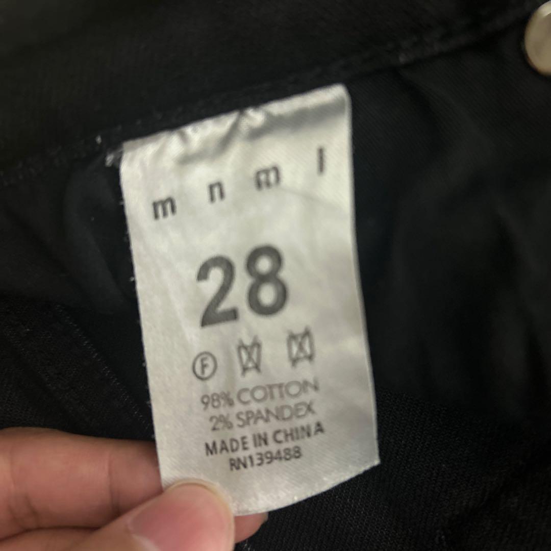 mnml ダメージ加工 スキニーデニム28