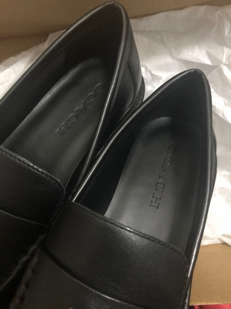 COACH ルーシー レザー ローファー 7C 38cm