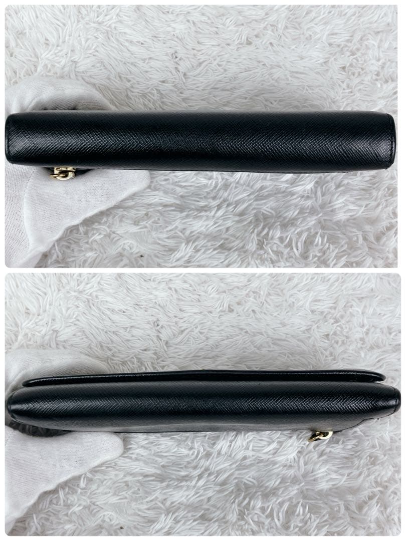 美品✨プラダ 長財布 サフィアーノレザー 1MH132 ゴールド金具 本革 黒